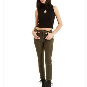 TRACTR Faux Suede Pants / Green / NWT / 2/26 $96